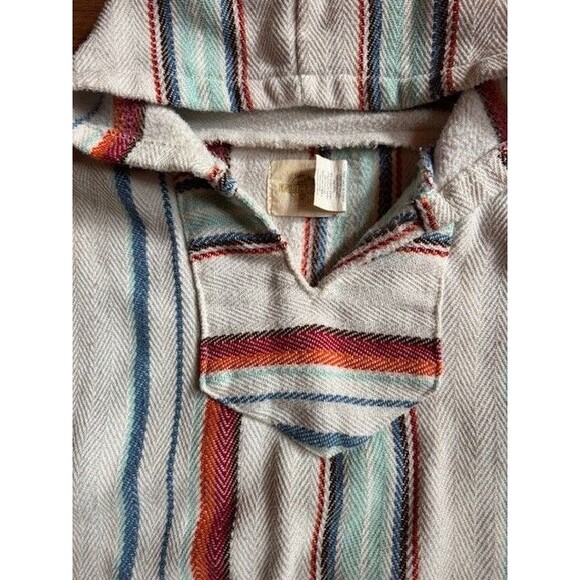 Earth Ragz Recycled Fibers Cotton Blend Hoodie Hooded Jacket Baja Drug Rug XL - Picture 7 of 10